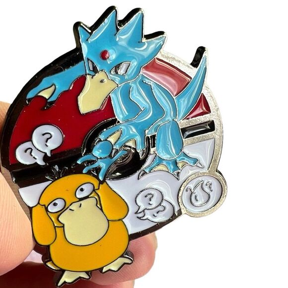 Pokemon Psyduck Poke Evolution Large Enamel Pin - Picture 5 of 6